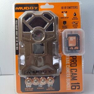 MUDDY PRO CAM 16 Trail Camera Bundle 16MP Photo Burst 60ft Detection Range